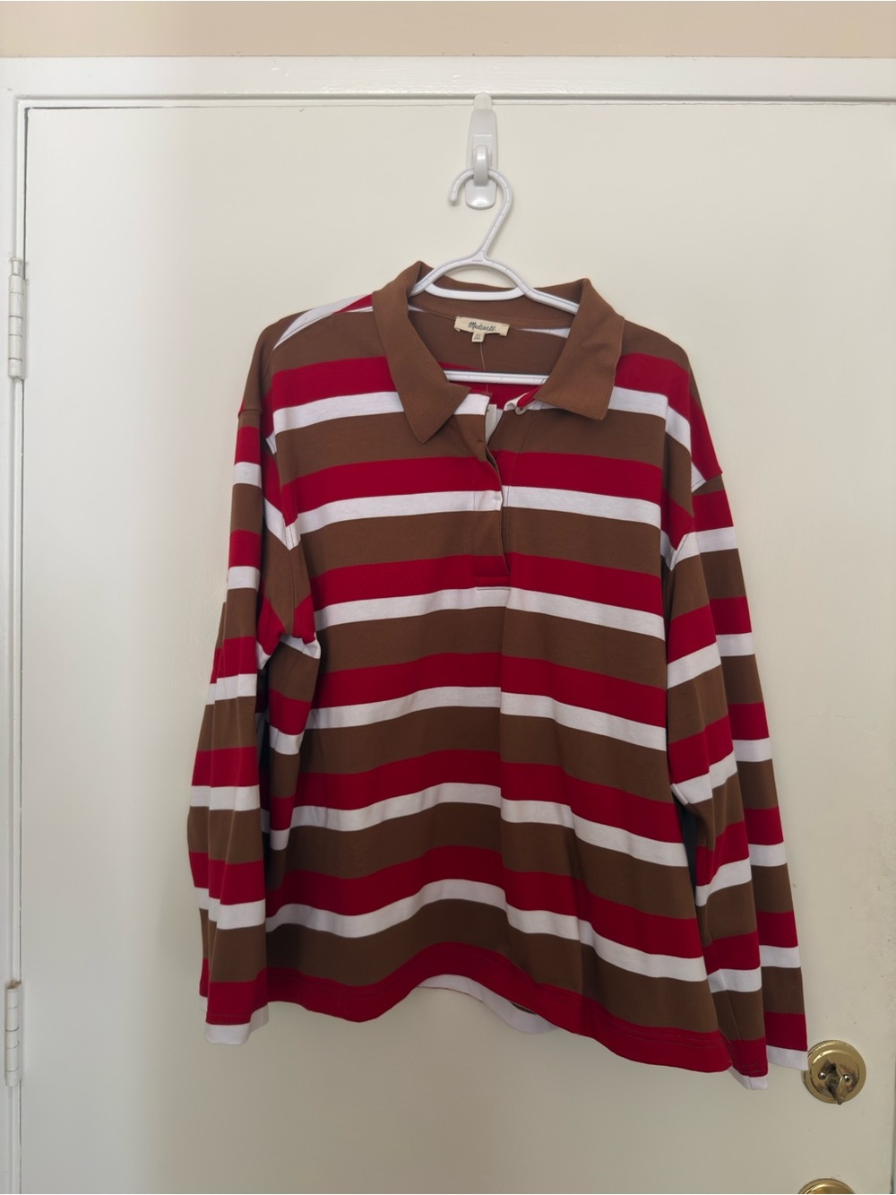 Madewell Striped Rugby Long Sleeve T Shirt NWT